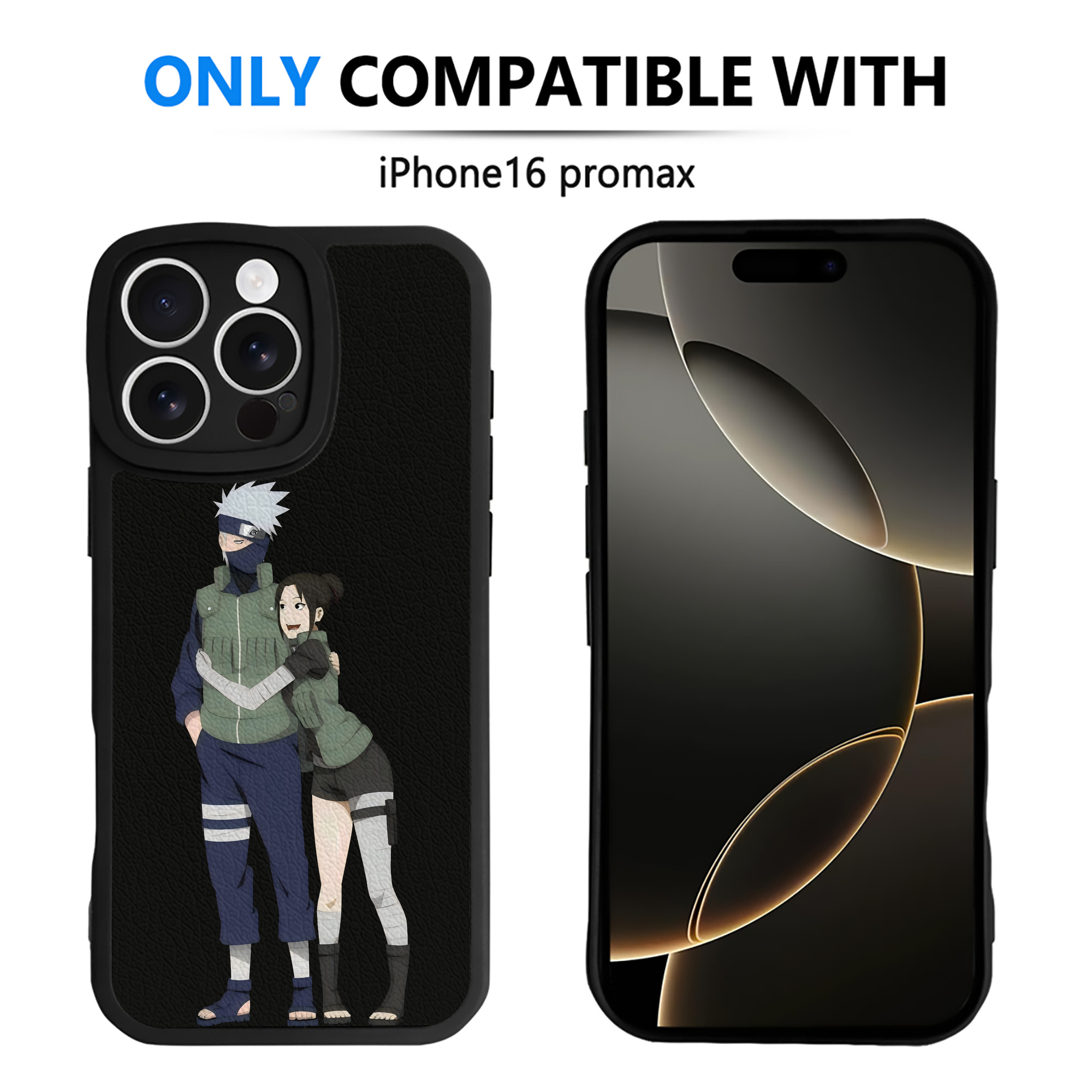 （画像用） NARUTO -ナルト- はたけ カカシ Hatake Kakashi 【iPhone 16シリーズ対応】シリコンスマホケース（レザー調） 材質：シリコン